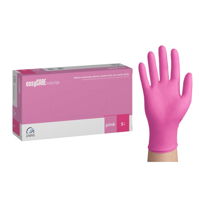 manusi examinare nitril,nepudrate roz s (cutie x 100 buc)
